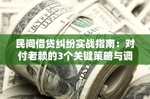 济南民间借贷纠纷实战指南：对付老赖的3个关键策略与调解盲区解析