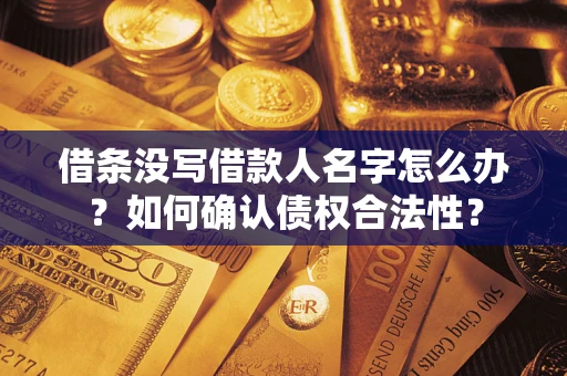 济南借条没写借款人名字怎么办？如何确认债权合法性？
