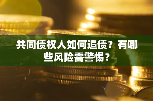 济南共同债权人如何追债？有哪些风险需警惕？
